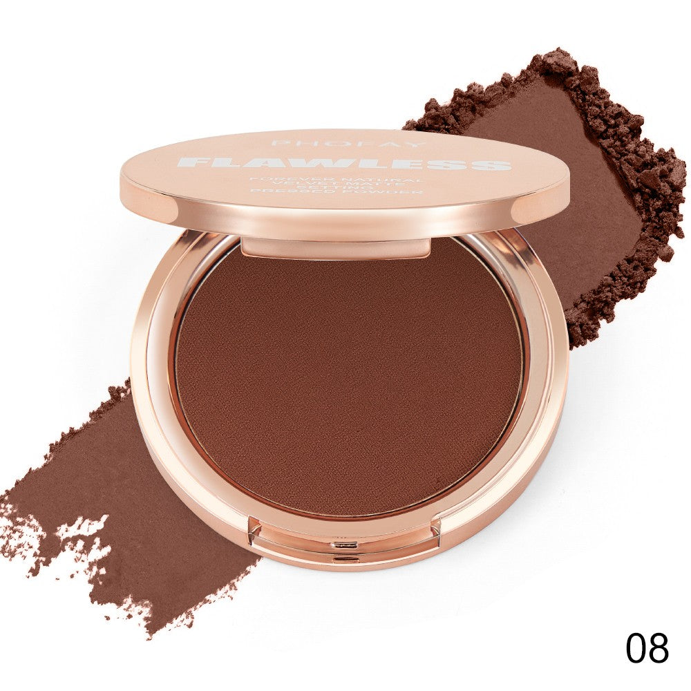 Matte Setting Pressed Powder for Flawless Makeup Finish - Multiple Shades