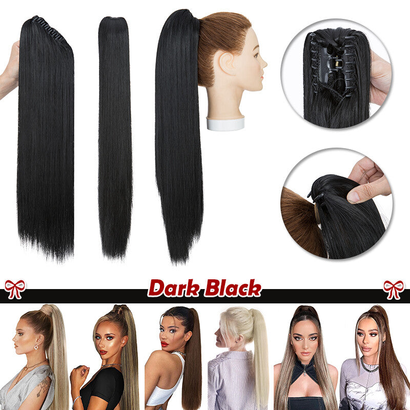 Clip-In Ponytail Hair Extensions 12-30 Inch Thick Synthetic Hairpiece