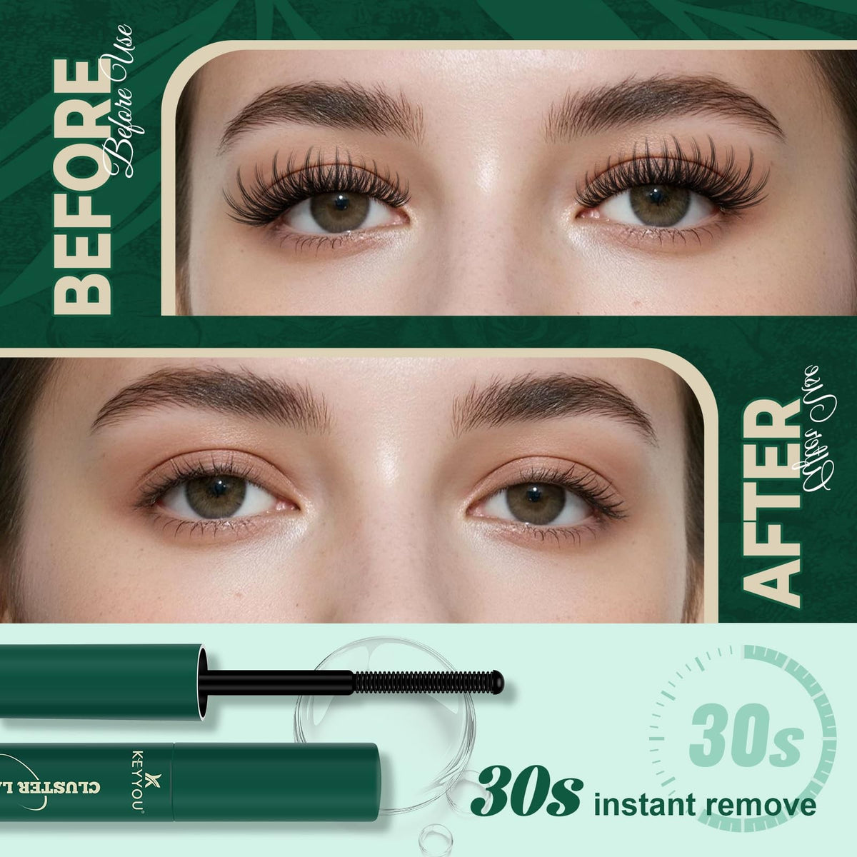 Oil-Based Lash Cluster Remover 5ML - Gentle, Fast, Sensitive Eye Safe