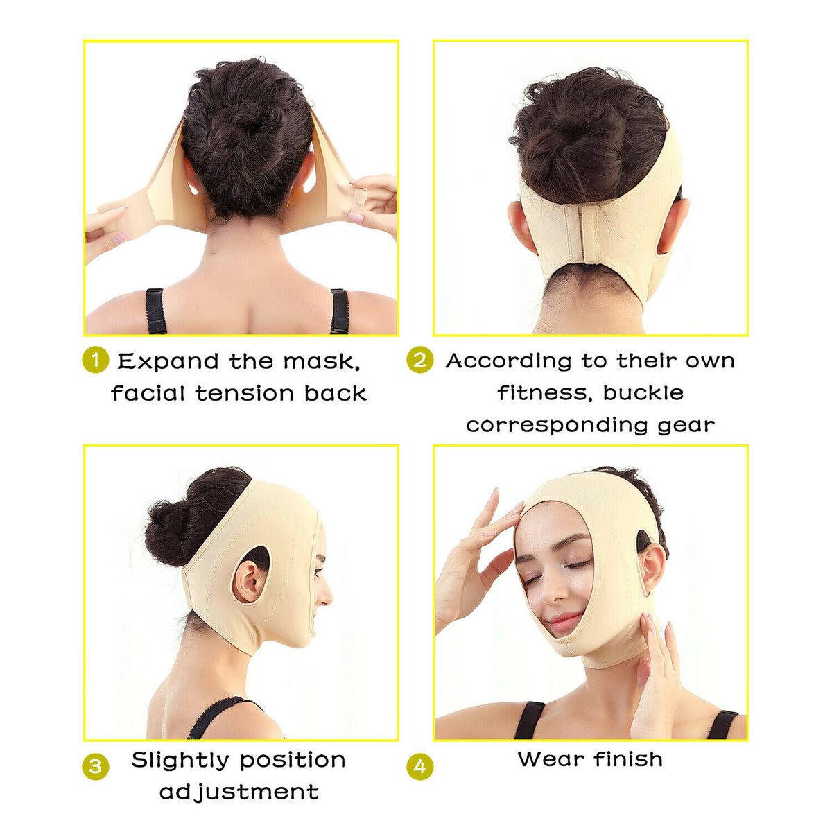 Reusable V Line Face Slimming Mask for Double Chin Reduction & Facial Lifting
