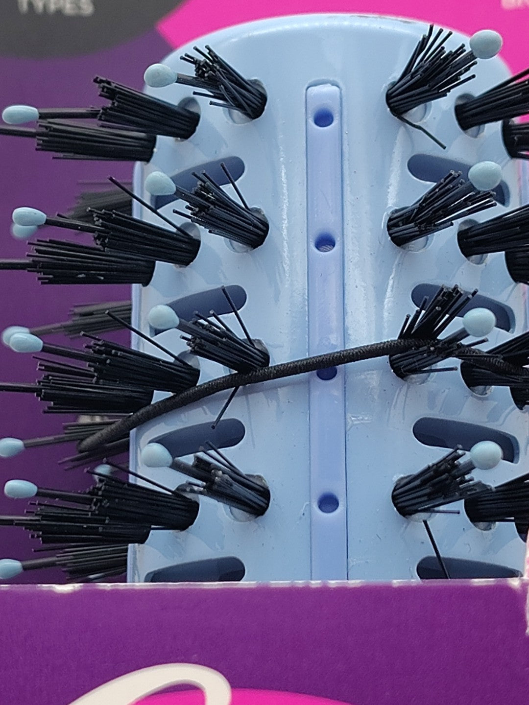 Goody Round Cushion Brush Infused with Black Castor Oil for Hair Care