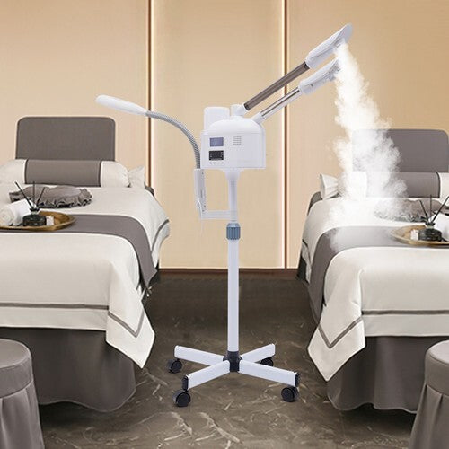 Professional 3 in 1 Facial Steamer LED Magnifying Lamp Face Skin Care