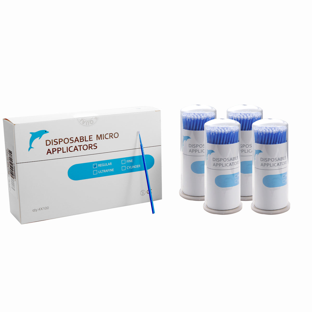 Disposable Micro Applicator Brush Set for Dental & Beauty - 400 Tips