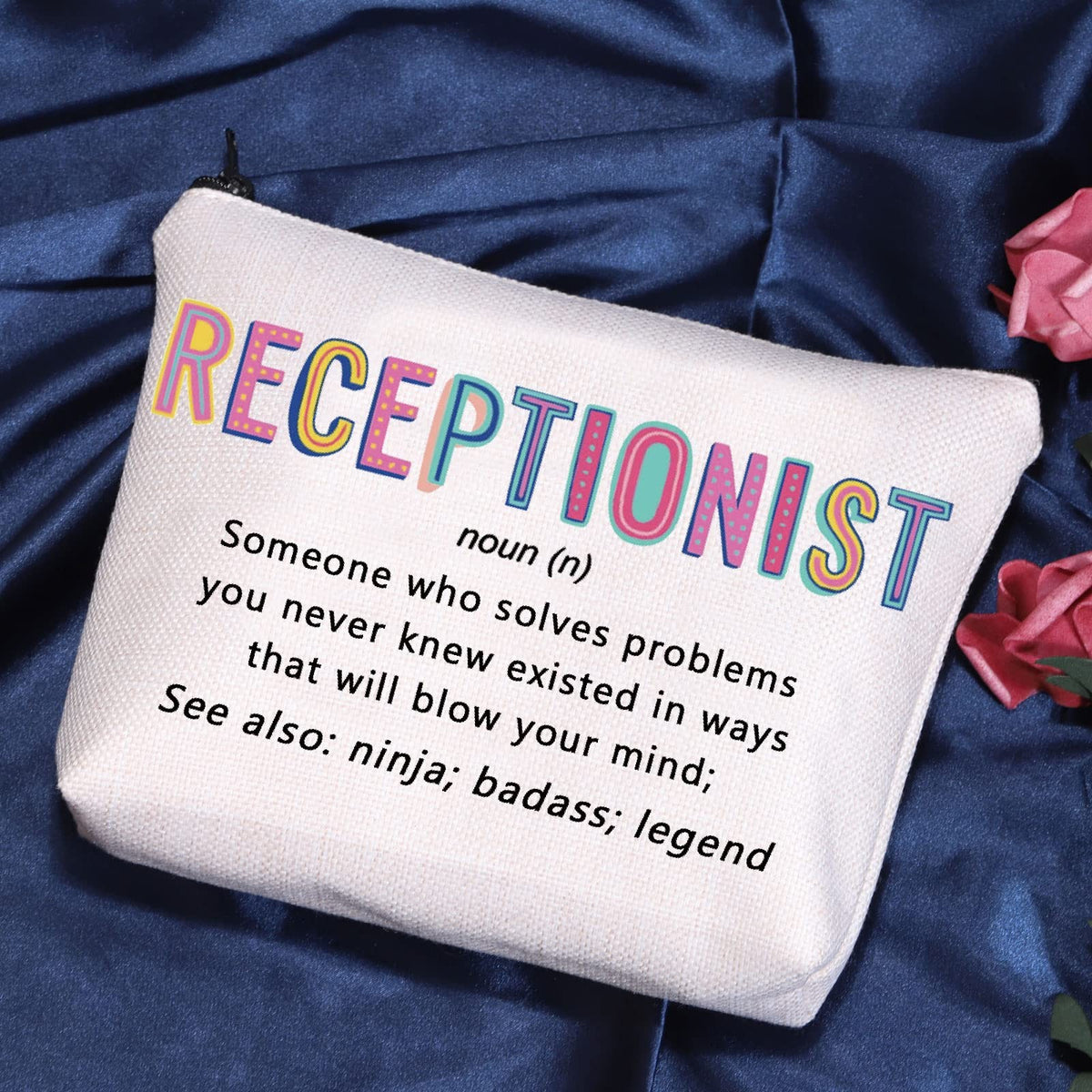 Receptionist Cosmetic Bag - Travel Makeup Organizer Gift