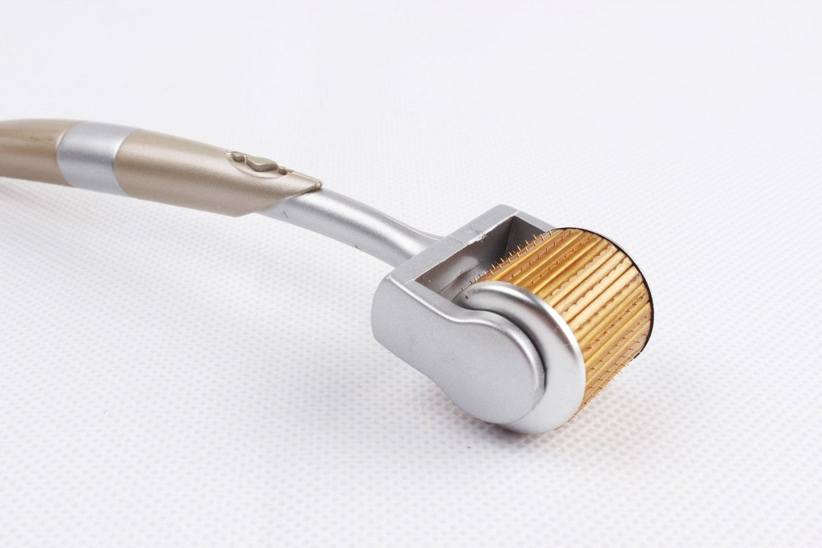 Titanium Derma Roller 1.0mm for Skin Rejuvenation with Travel Case - Anti-Aging Wrinkles