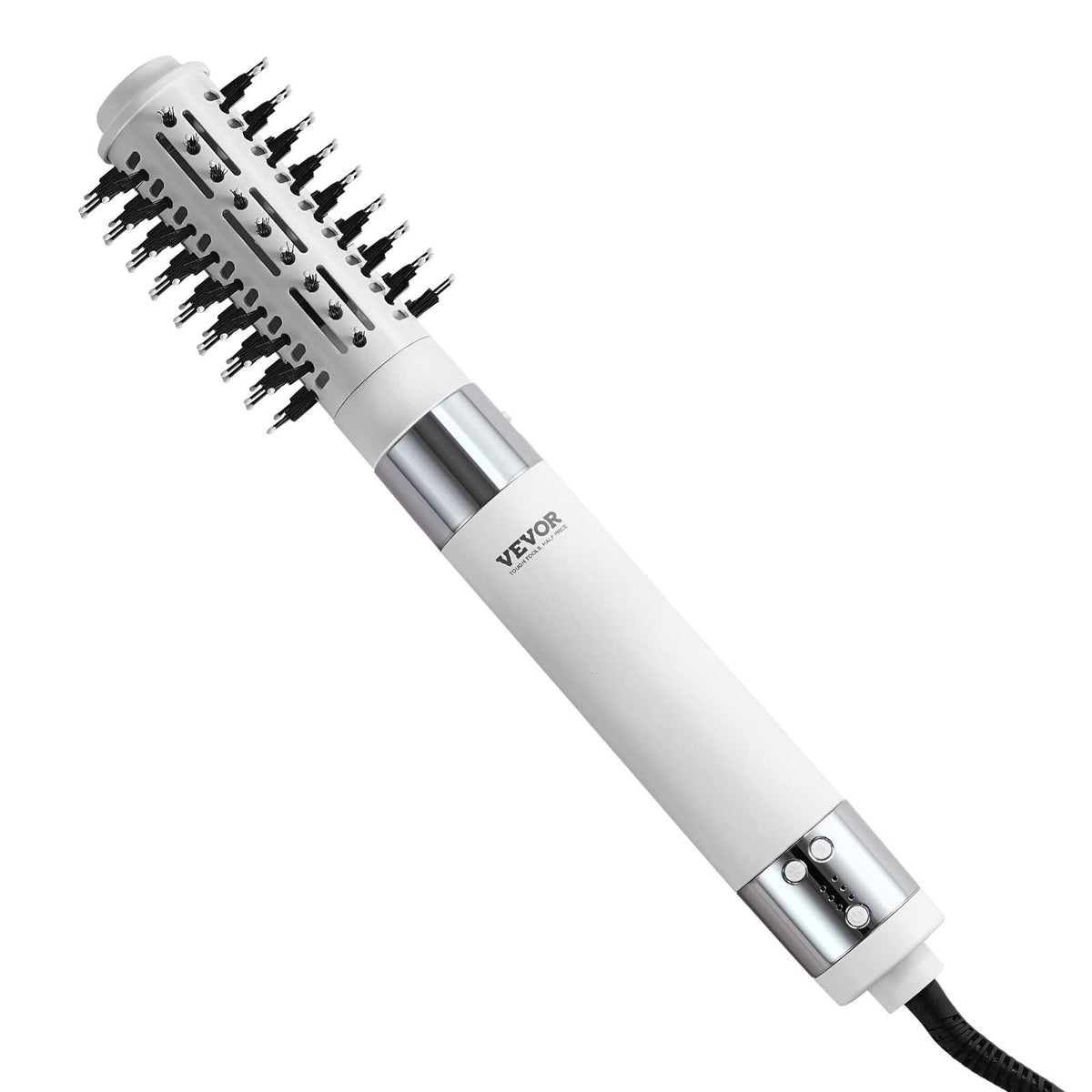 Hair Dryer Brush Ionic Hot Air Styler with 2 Brush Attachments for Quick Drying & Volumizing