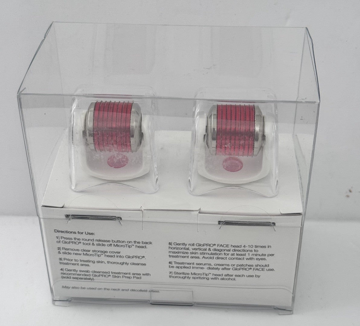 GloPro Microtip Face Replacement Heads - 2 Pack for Skin Care