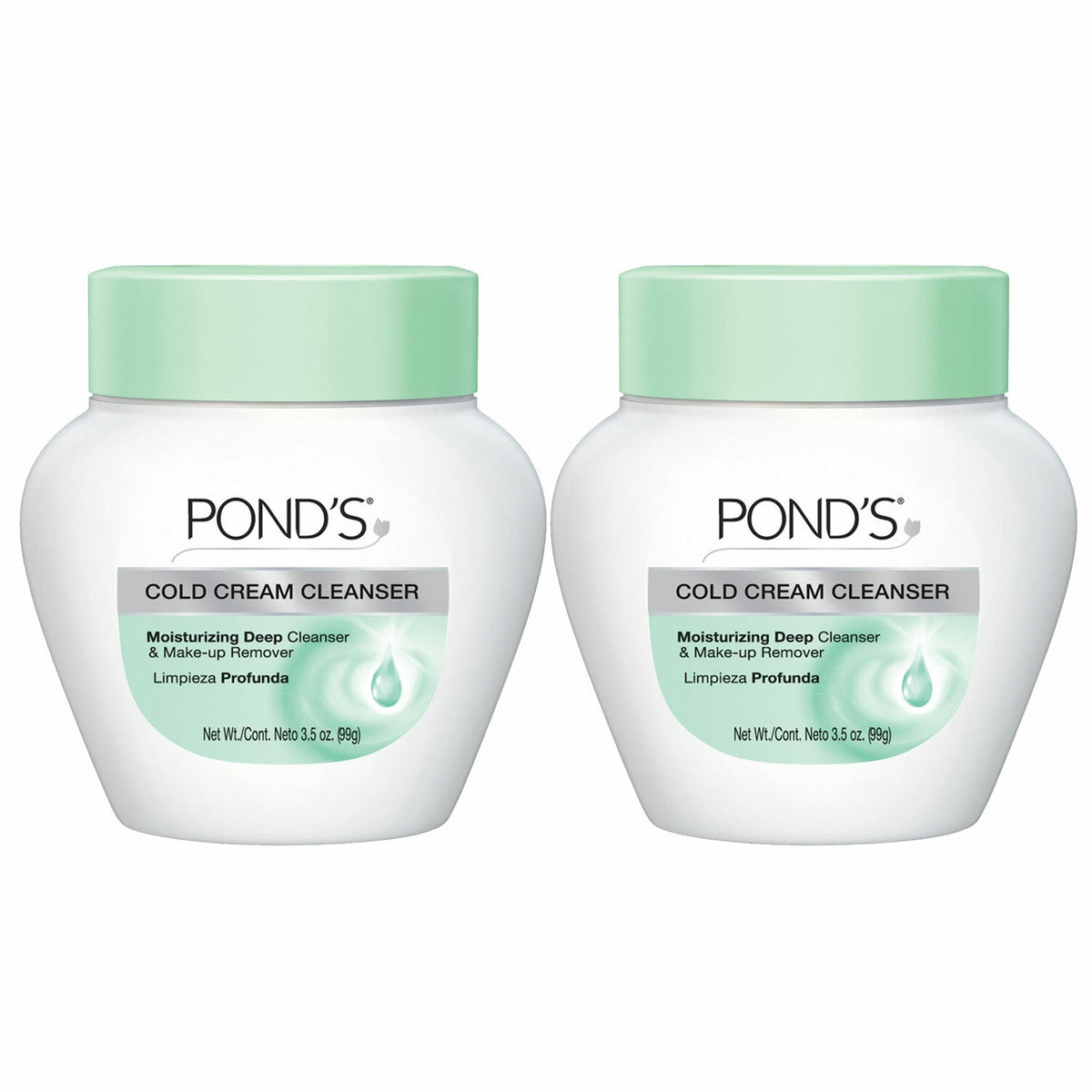 Pond's Cold Cream Cleanser 3.5oz - Deep Cleanses & Makeup Removal for Sensitive Skin
