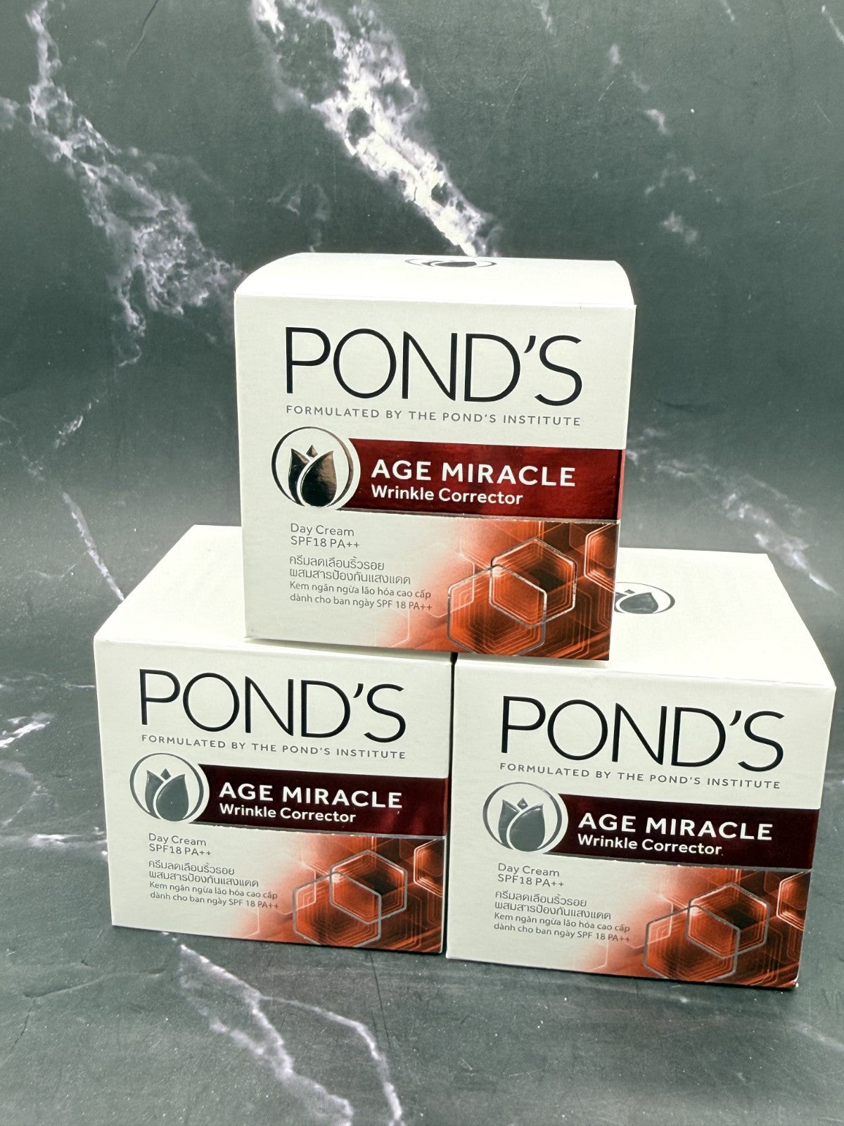 Pack of 3 Pond's Age Miracle Wrinkle Corrector Day Cream SPF 18 PA++ 50g