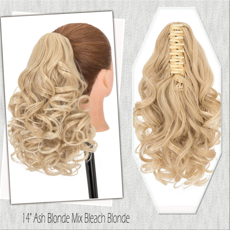 Fake Ponytail Clip-In Hair Extension Thick Natural Look 14 Inches