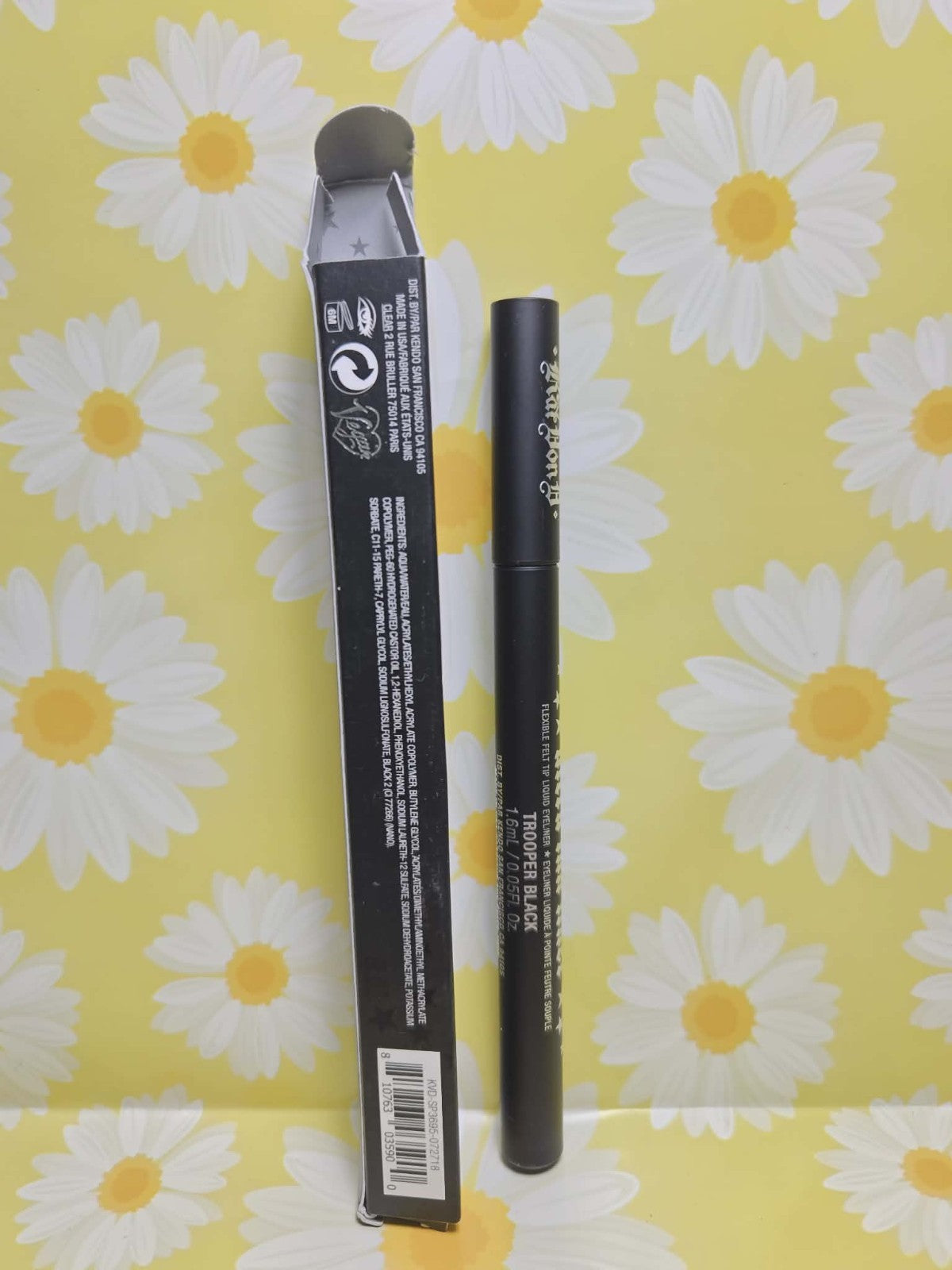 Eye Liner Liquid Waterproof Black - Ultra Ink Pigment, 0.6oz & 0.05oz