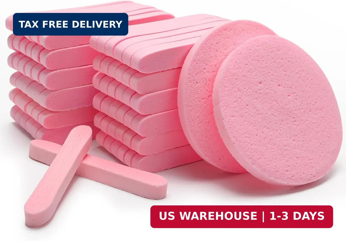 84 Pcs Compressed Facial Sponges for Face Cleansing & Exfoliating