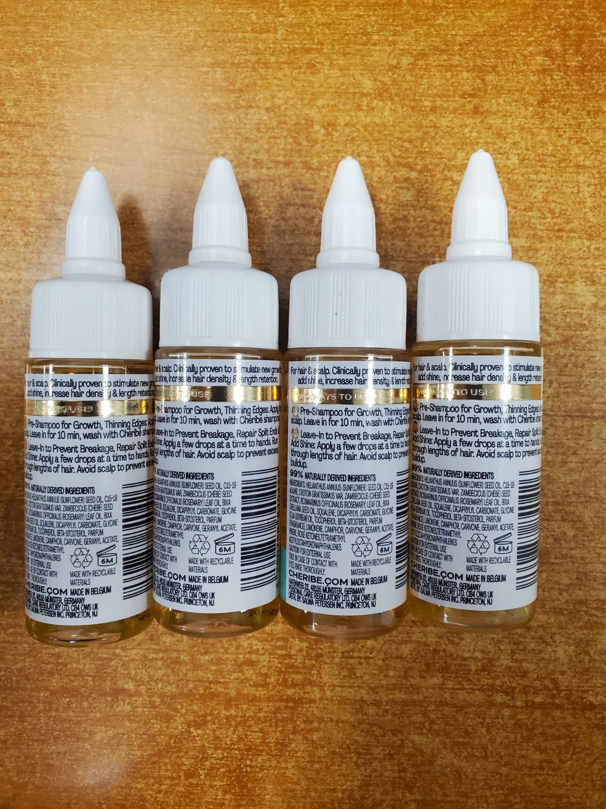 Cheribe Hair & Scalp Growth Oil 4-Pack - 1.15oz ea