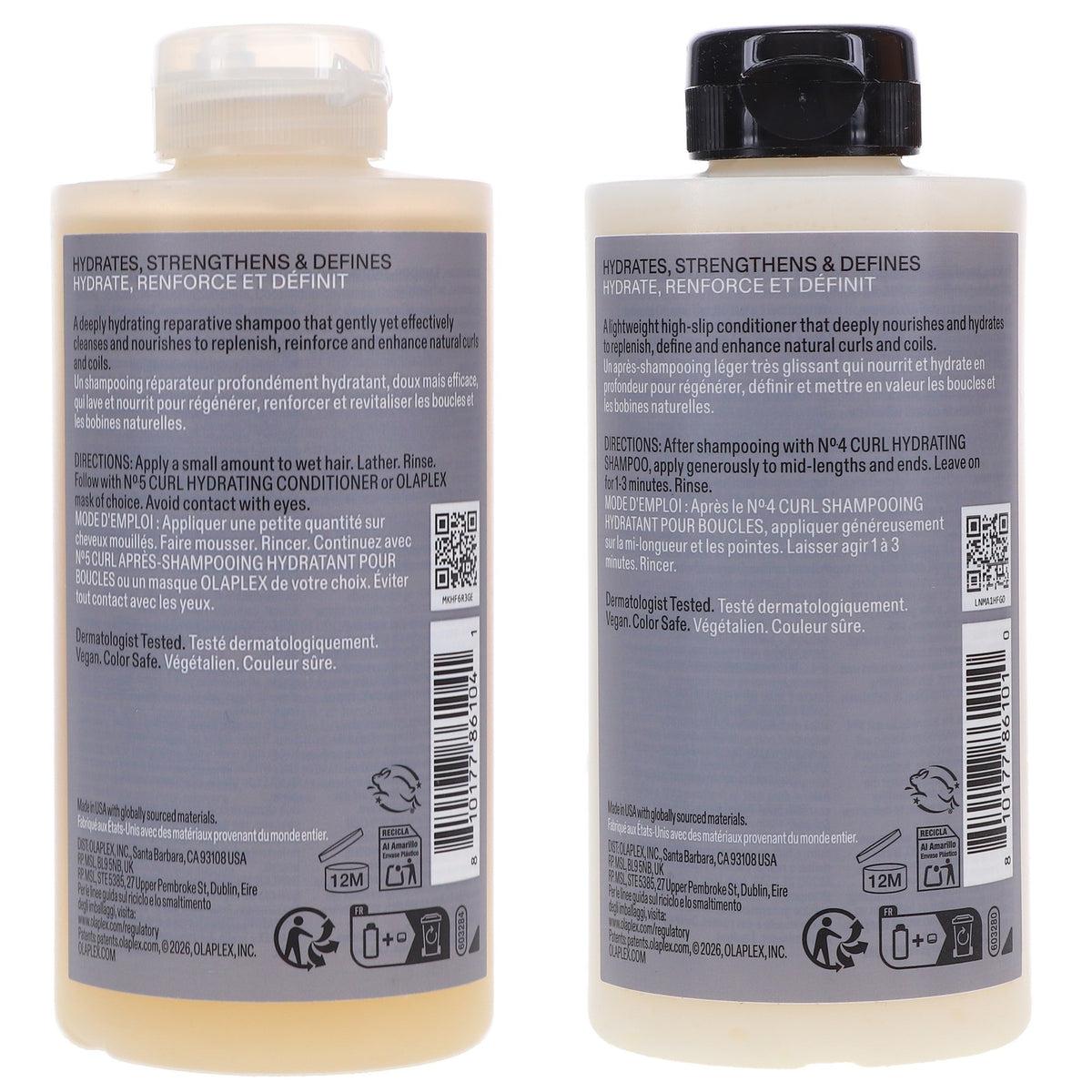 Hydrating Curl Shampoo & Conditioner Set for Curly Hair - Bond Care