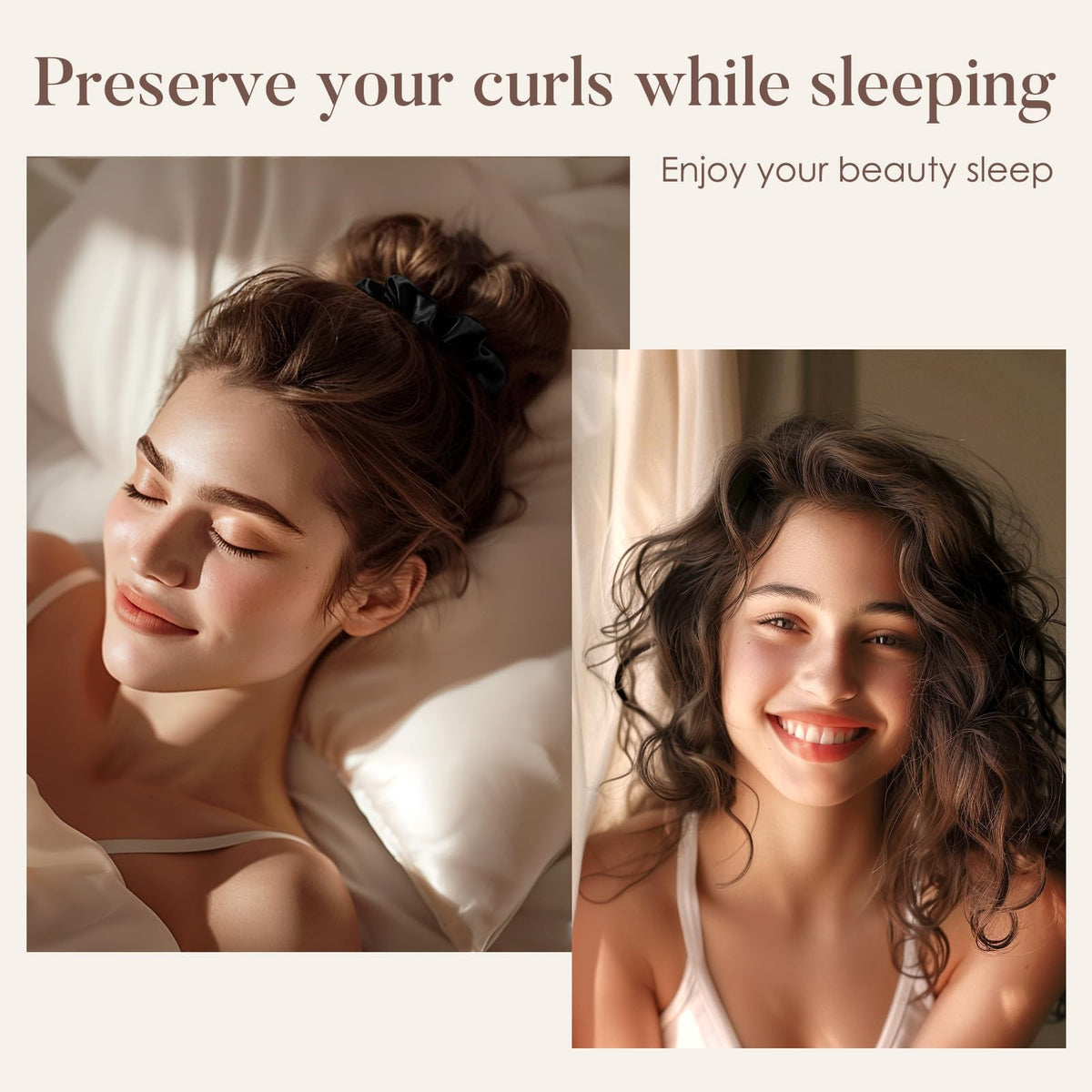 LULUSILK Silk Scrunchies for Hair Sleep, 100% Real 1 Count (Pack of