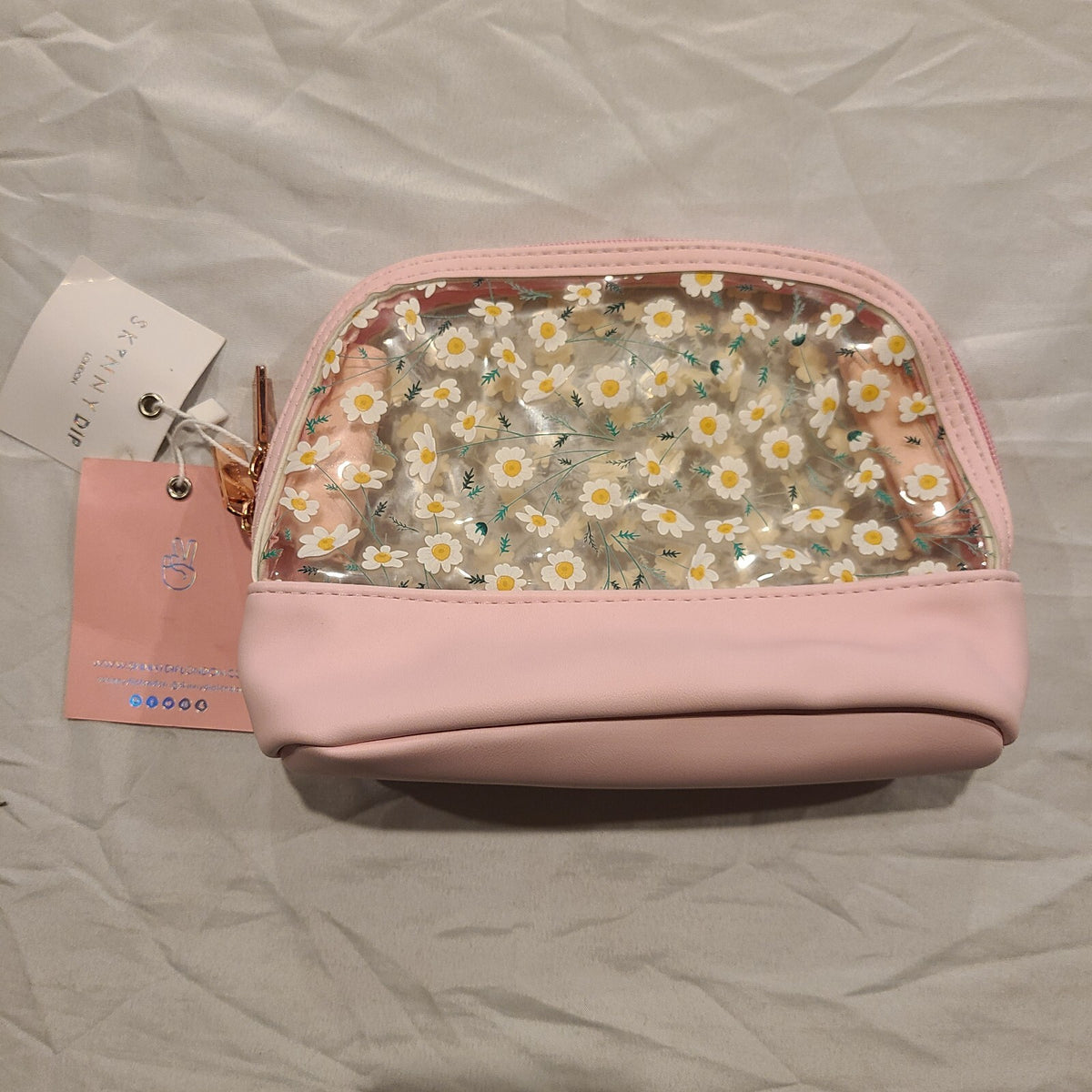 Skinny Dip Flower Design Makeup Bag - New With Tags