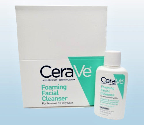 CeraVe Foaming Facial Cleanser for Normal to Oily Skin 0.5 oz Mini Box