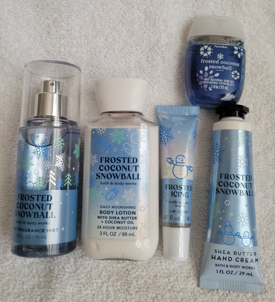 Bath & Body Works Snowman Case Travel Set with 5-Piece Fragrance Gift