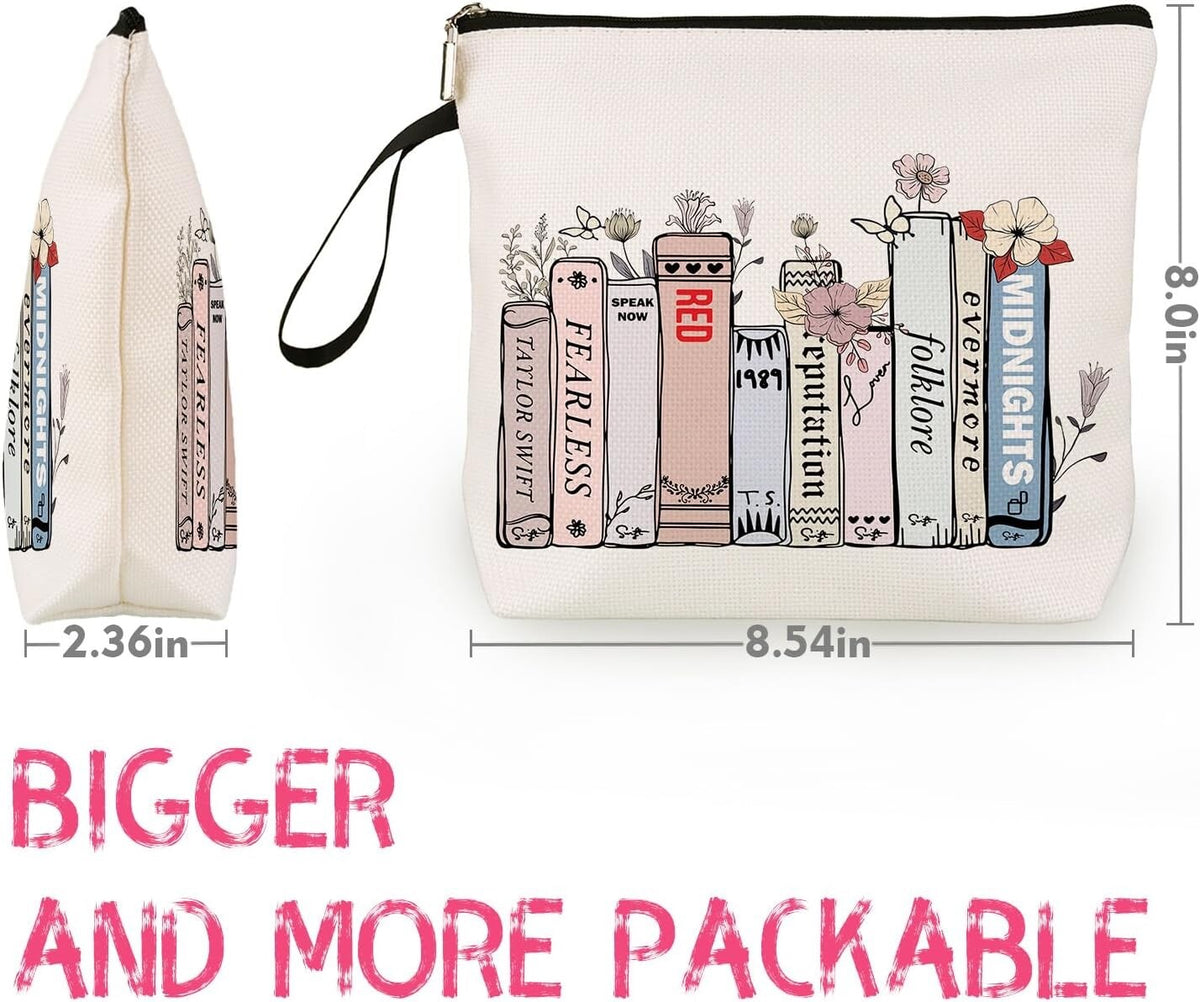 Singer TS Fans Cosmetic Makeup Bag Travel Organizer Gift for Music Fans