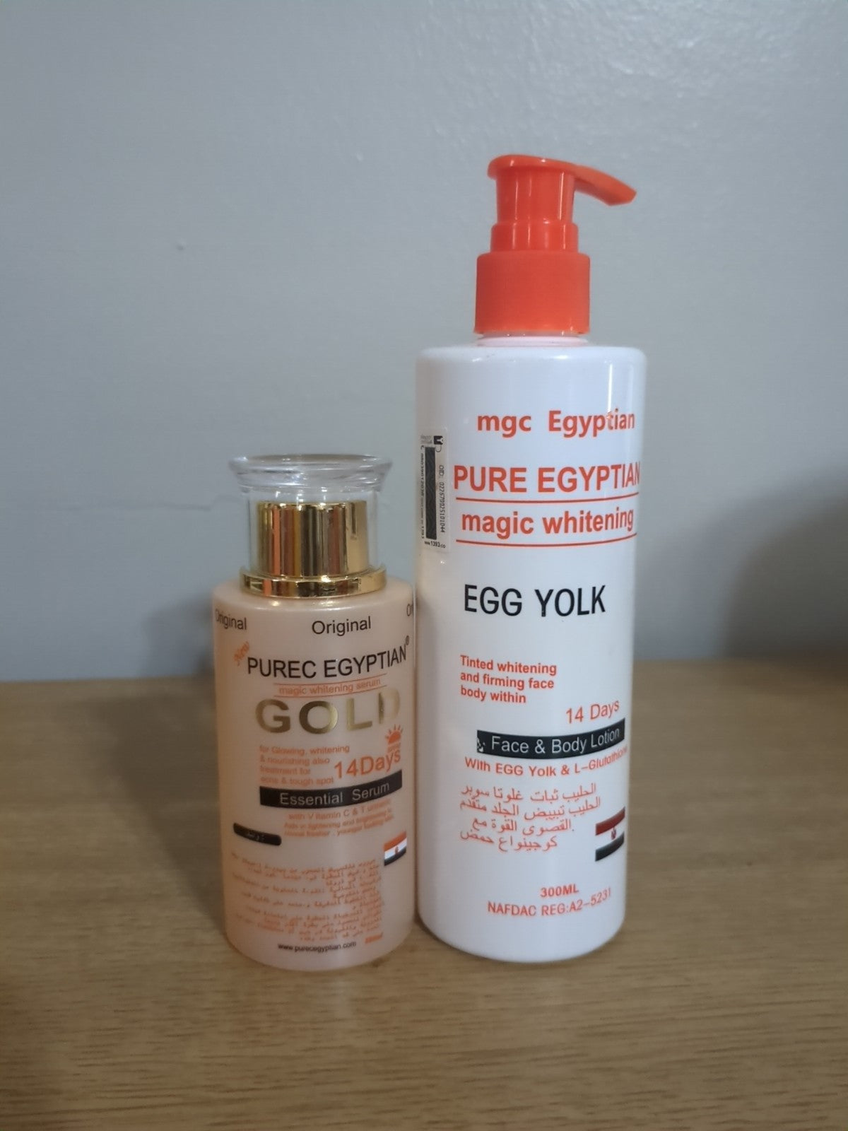 Egyptian Gold Face & Body Serum with SPF and Egg Yolk Lotion - Unbranded