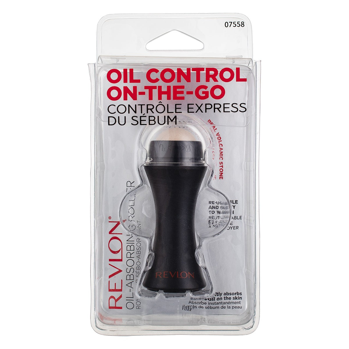 Revlon Oil-Absorbing Volcanic Stone Rollers - Reusable Face Mattifier, Travel Size