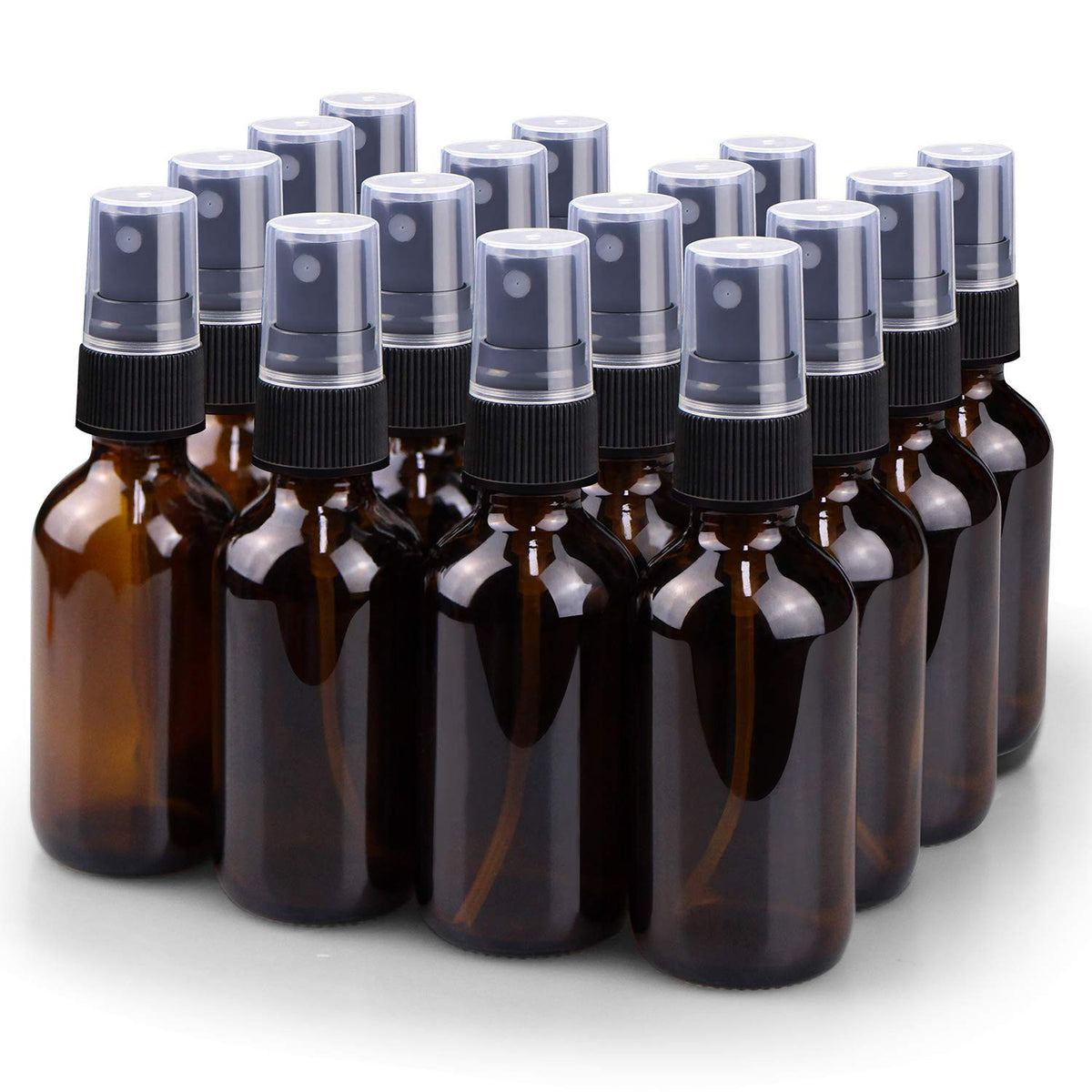 2 Oz Glass Spray Bottle with Fine Mist Refillable Liquid Container