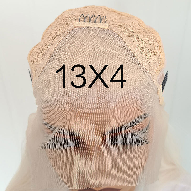 Heat Resistant Lace Front Wig - Long Straight Blonde Hair, No Glue Needed