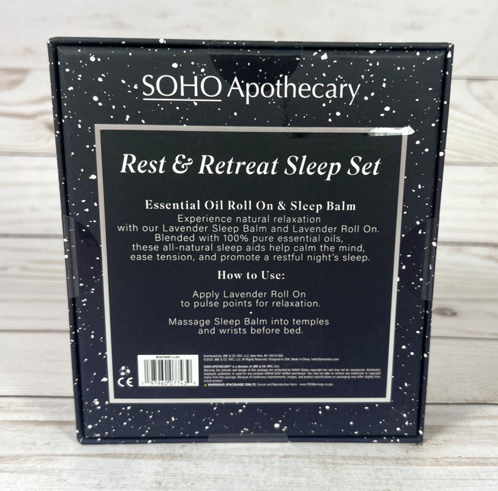 Sleep Set Lavender Balm & Essential Oil Roll-On - Relaxation & Rest
