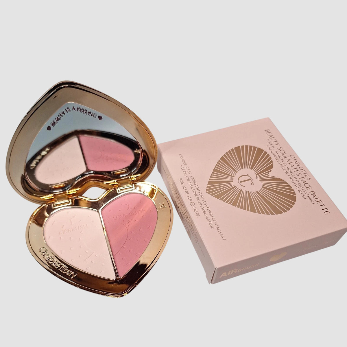 Charlotte Tilbury Beauty Soulmates Face Palette Pillow Talk Flawless Pink – New