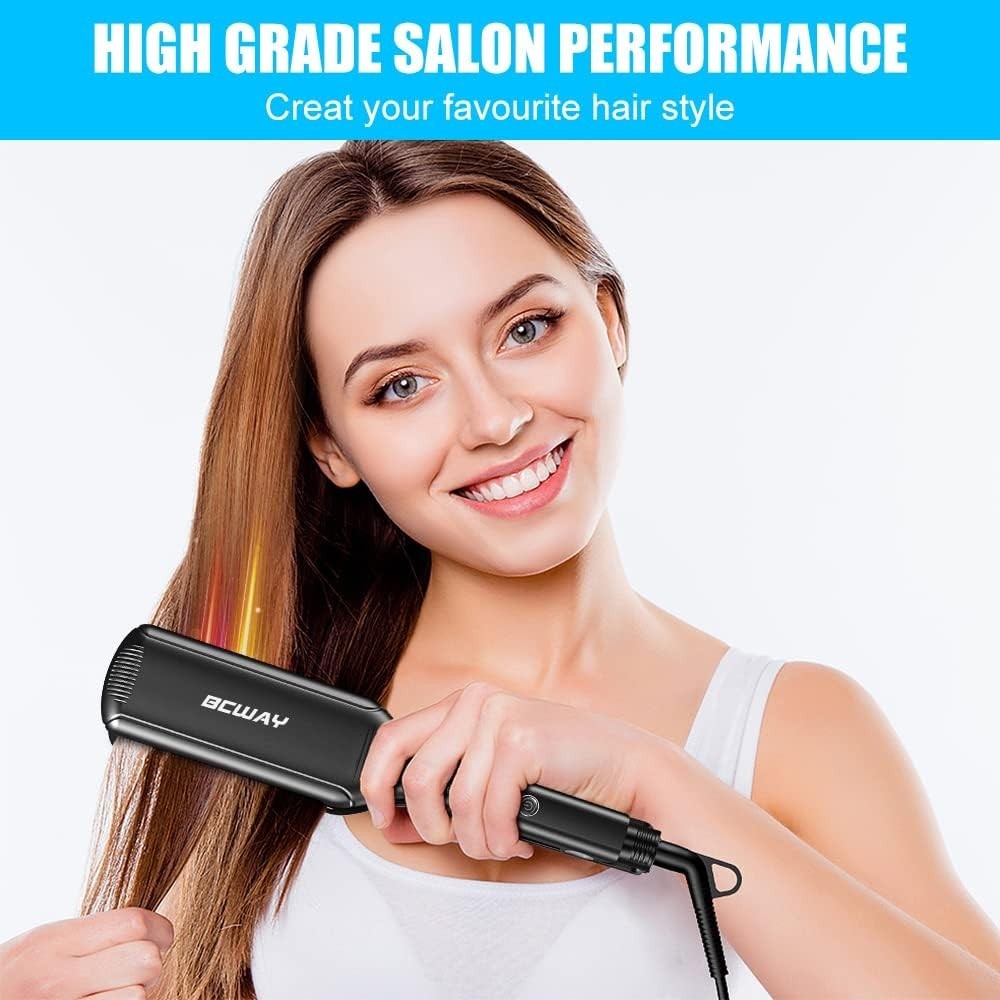 Professional Titanium Hair Straightener with 2.16-Inch Floating Plates