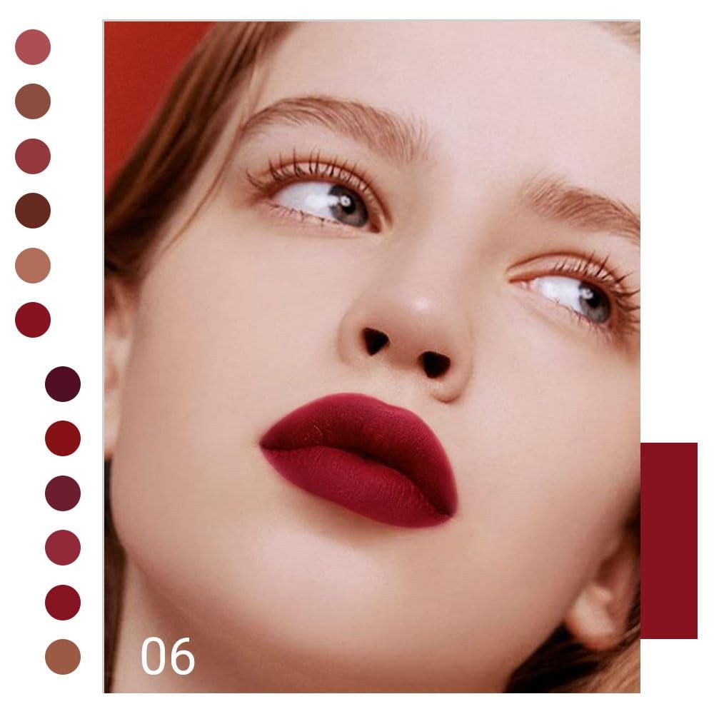 Dark Velvet Matte Lipstick 1 Count - Red 06#