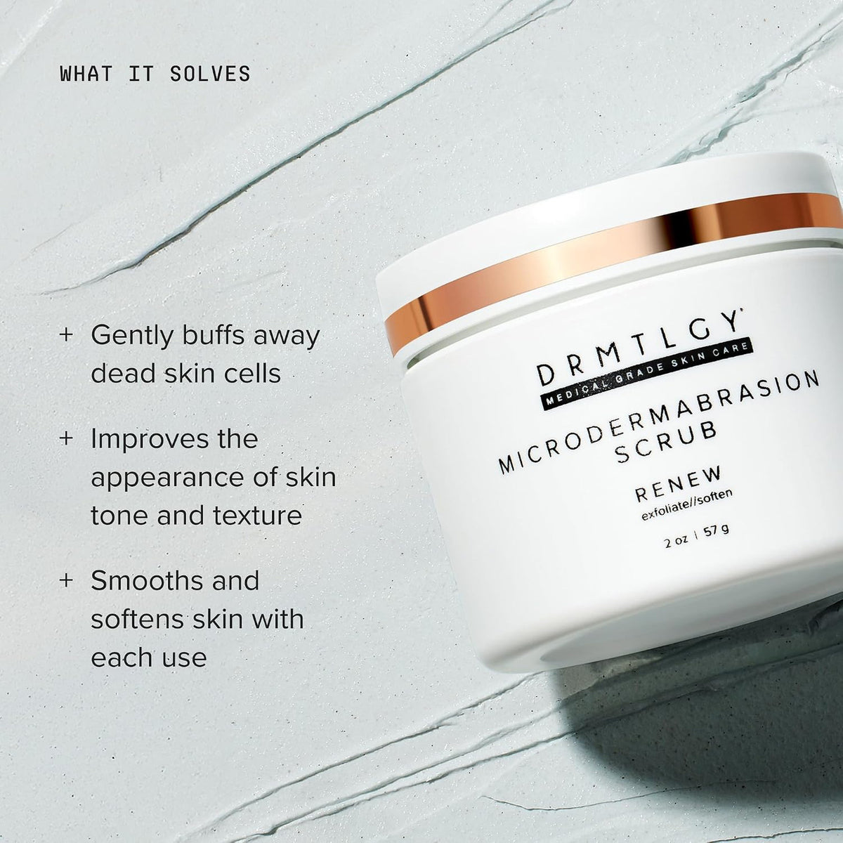 Gentle Microdermabrasion Facial Scrub for Sensitive Skin - 4 oz