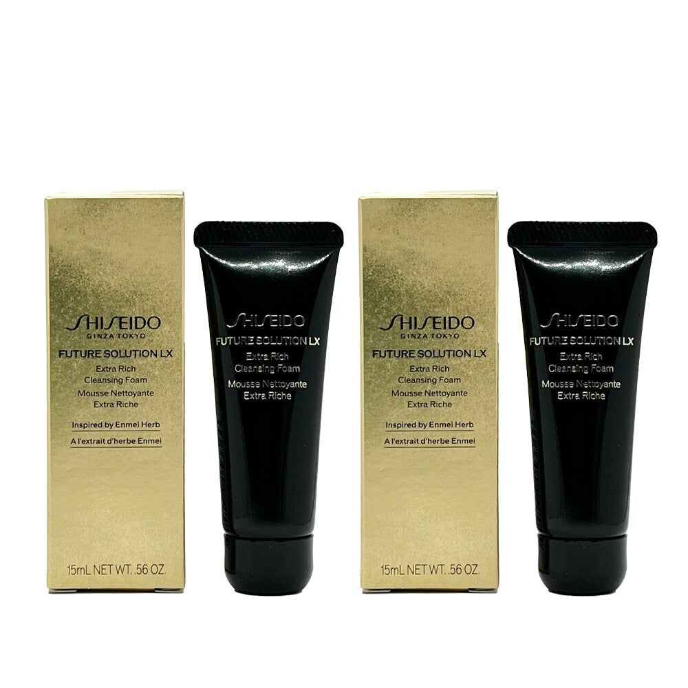 Shiseido Future Solution LX Extra Rich Cleansing Foam Set - 2 x 15ml