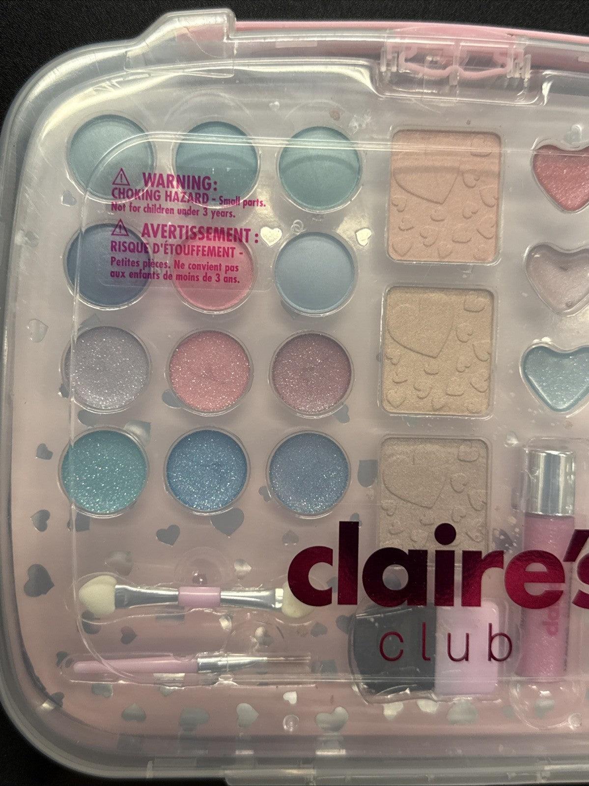 Claires Club Makeup Kit with Eye Glitter, Eyeshadow, Highlighter & Lip Gloss