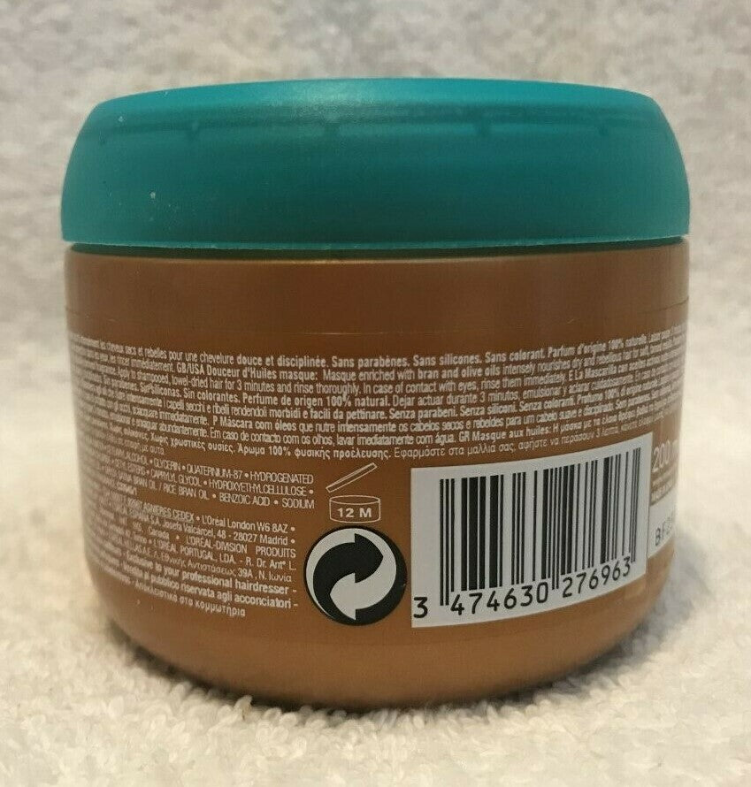 Rejuvenating Hair Mask with Oils - 200ml, Unruly Hair Treatment