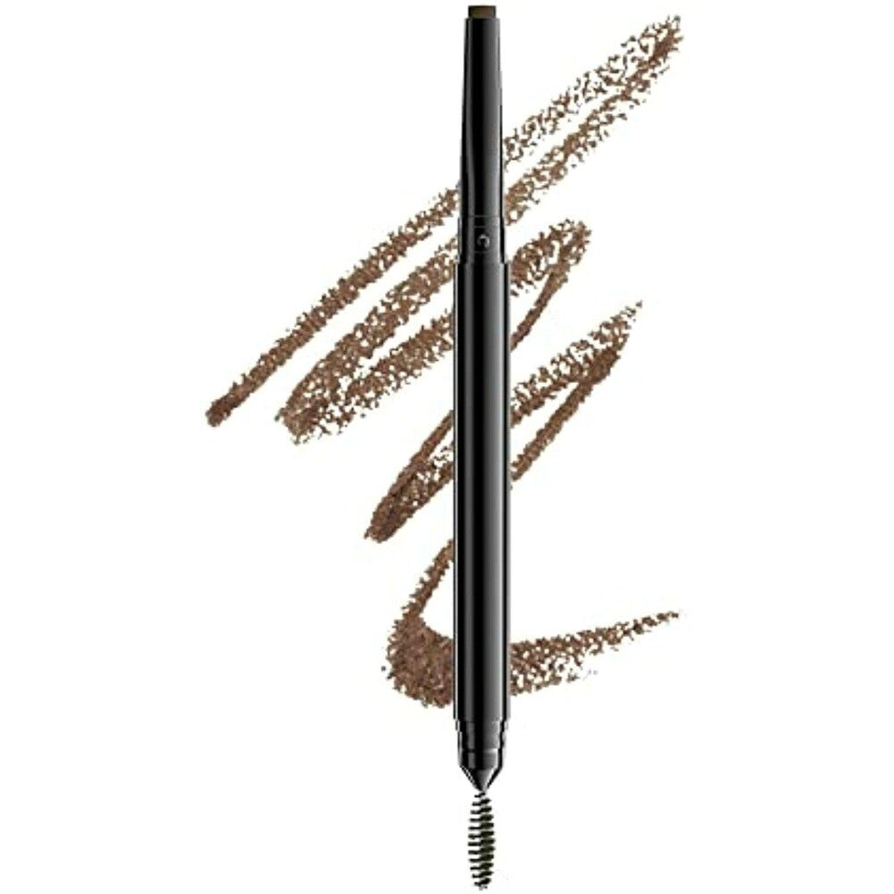 Dual-End Eyebrow Pencil with Spoolie - Precise Hair-Like Strokes & Blending