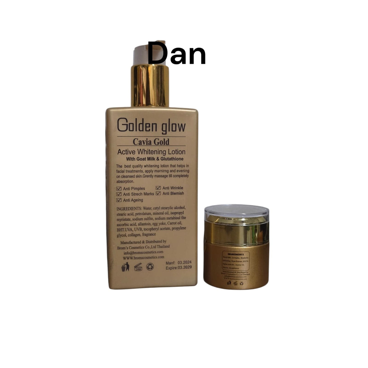Brightening Gold Caviar Face Lotion SPF 55 & Repair Cream - Glowing Skin