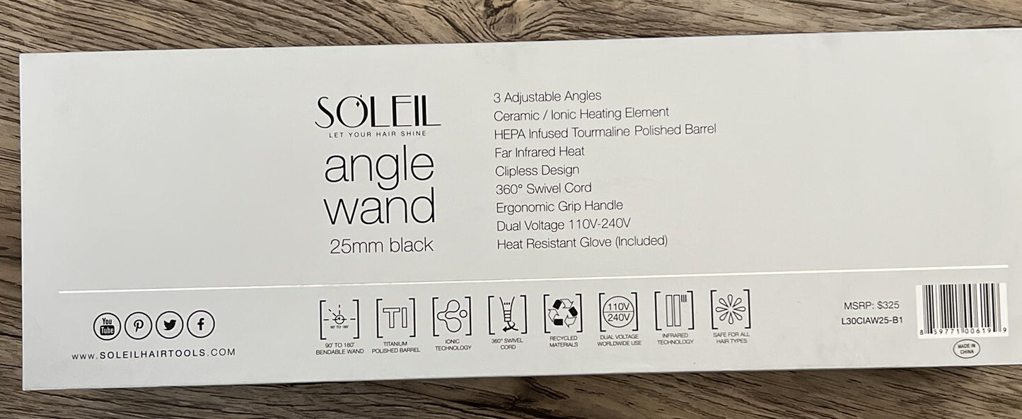 Adjustable 25mm Black Angle Wand with 3 Positions for Ironing