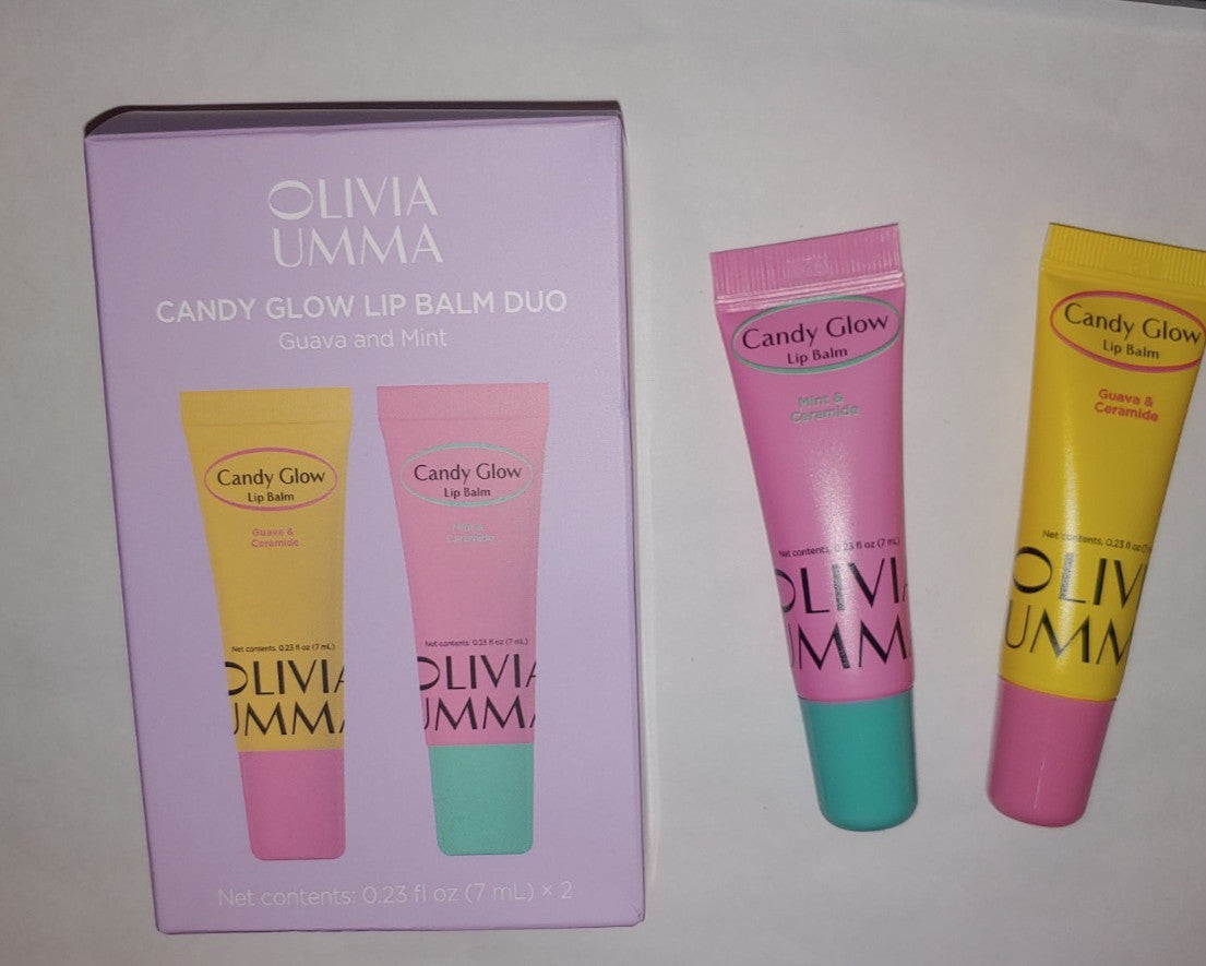 Lip Balm Duo Guava & Mint - Nourishing High-Shine Moisturizer Set