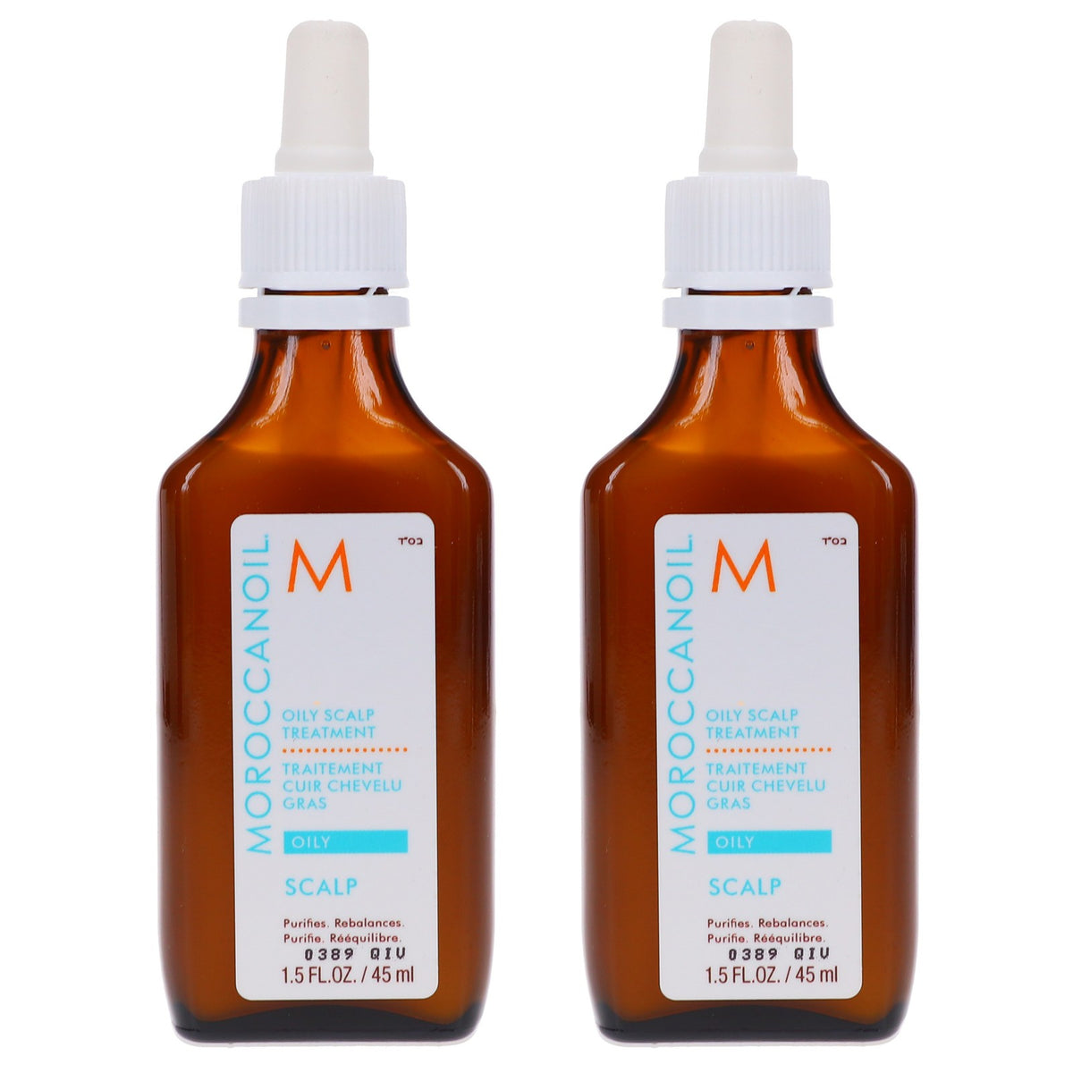 Oily Scalp Hair Treatment 1.5 oz - 2 Pack for Dandruff & Excess Oil Control