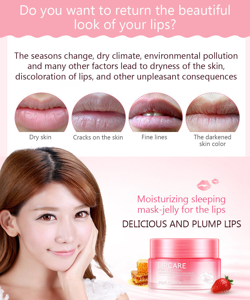 Lip Moisturizer with Collagen & Shea Butter - Nourishing Lip Treatment 20g