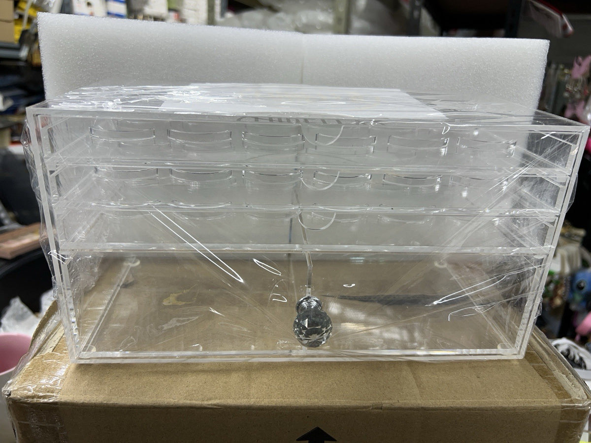 Eyelash Storage Crystal Display Case - Lurella Makeup Organizer