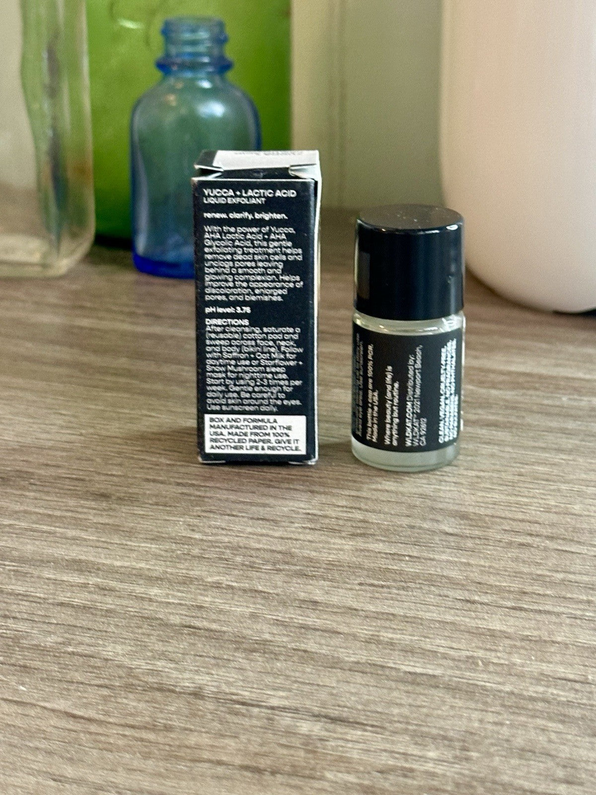 WLDKAT Yucca + Lactic Acid Liquid Exfoliant 5ml /0.17fl.oz Mini Size