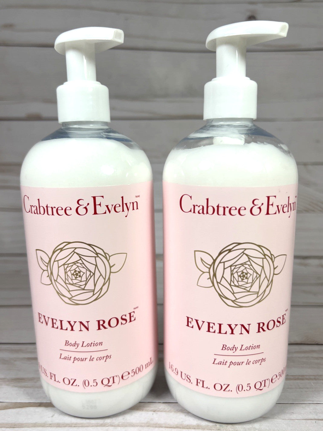 Crabtree & Evelyn Rose Lotion 16.9oz (2 Pack)