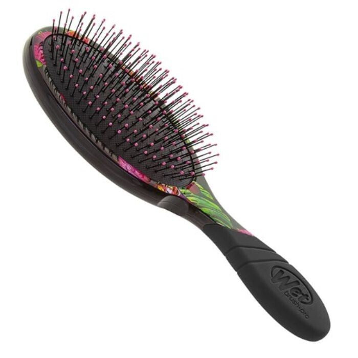Wet Brush Detangler Kids Hairbrush - Neon Tropics Night, Ultra-Soft Bristles