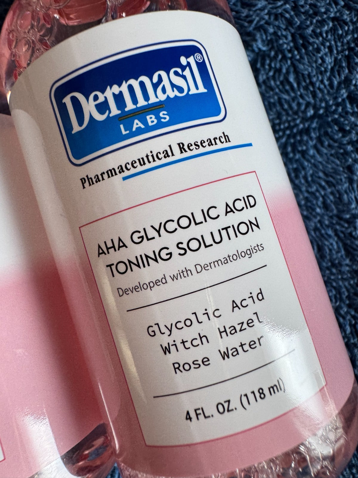 AHA Glycolic Acid Toner with Witch Hazel & Rose Water - 3 Pack, 4 fl oz