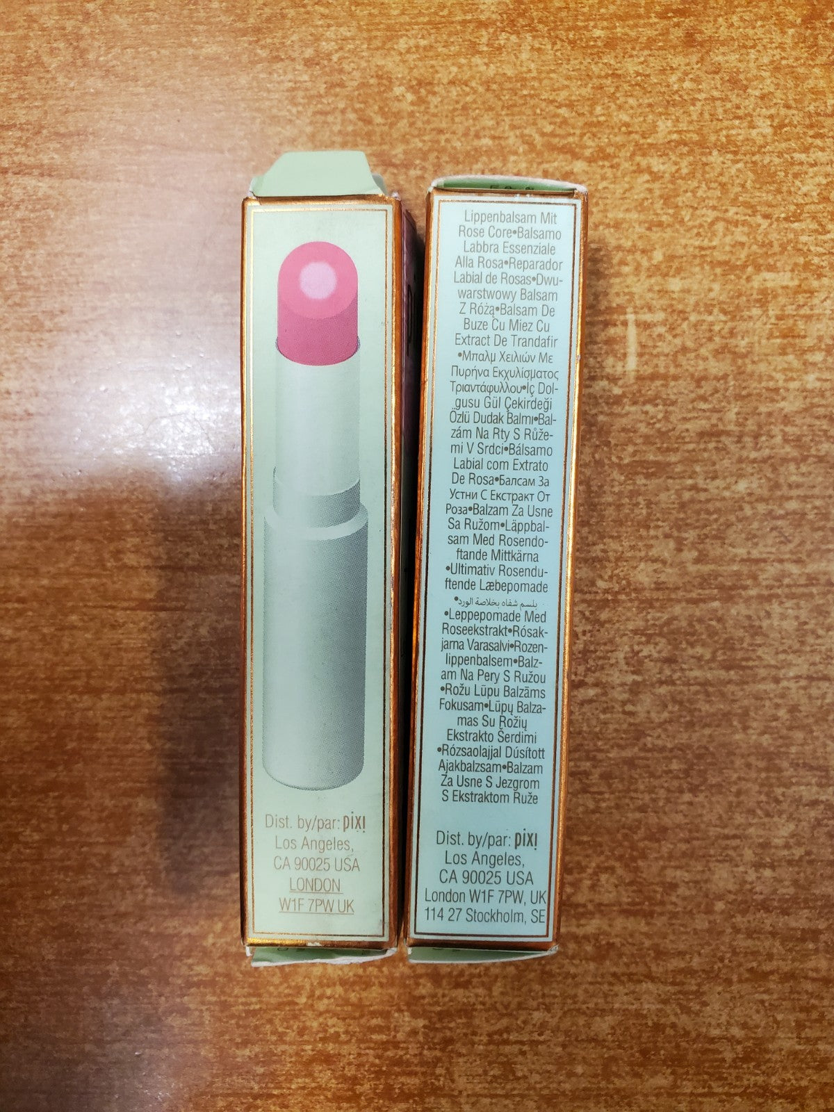 2 Pack Rose Lip Balm with Nourishing Rosehip Oil - Sheer Shine & Hydration