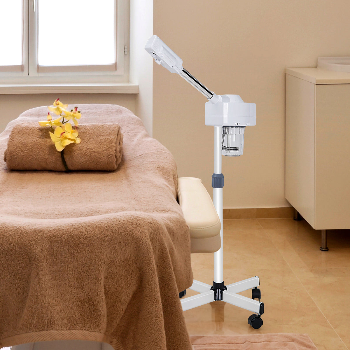 Facial Steamer with Ozone for Skin Care and Pore Cleansing - Professional Salon & Home Use