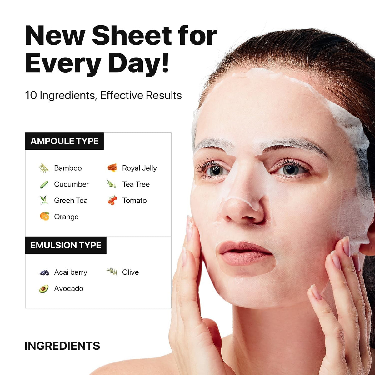 Sheet Mask Set 14 Count - Hydrating Facial Masks