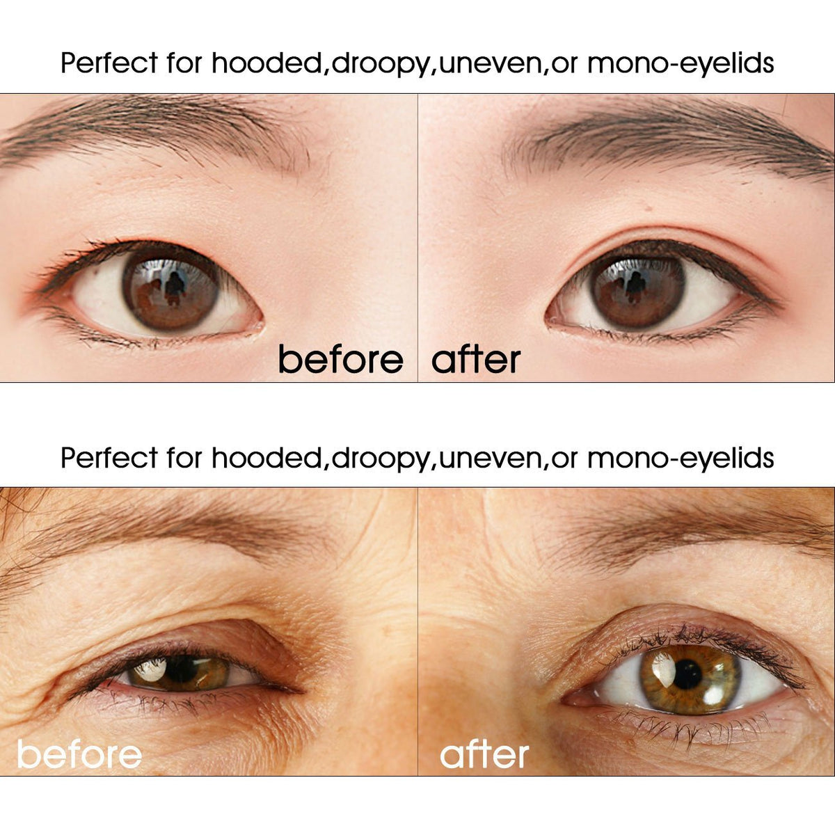 Invisible Double Eyelid Tape Strips - 500 Pcs, Waterproof & Breathable